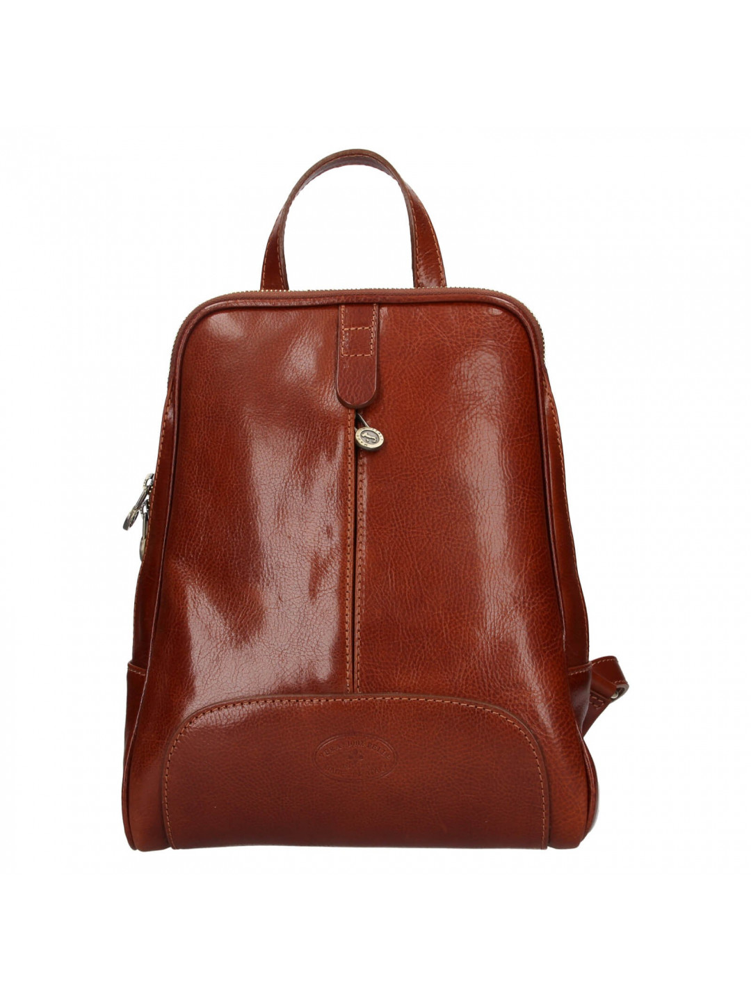 Dámský kožený batoh Italia Daniela – hnědá